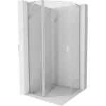 Mexen Mist L петоъгълна душ кабина 100 x 100 см, прозрачна, четкан никел (8A8L-100-100-97-00)