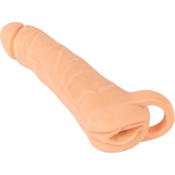 Image 1 of Nature Skin 2in1 Extension & Masturbator Large 23.8cm