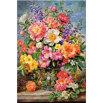 Castorland Пъзел-пощенска картичка Castorland от 24 части - Сияйни юнски цветя (KAR - 024017)