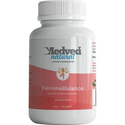 Medveď natural FeminaBalance 60 kapslí