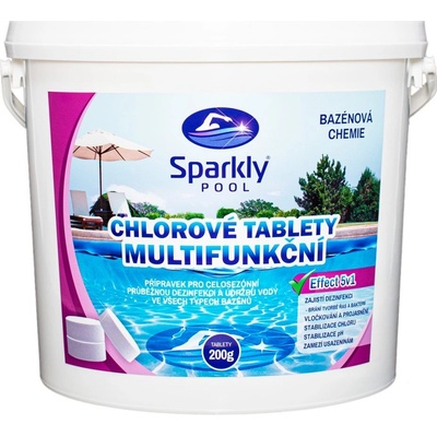 Sparkly POOL Chlorové tablety 5v1 multifunkční Maxi 5 kg – Zboží Dáma