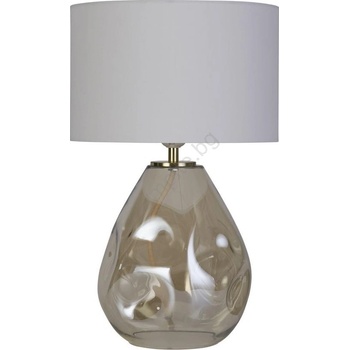 Searchlight EU65420CP - Настолна лампа DEVON 1xE27/60W/230V сива/опушена (SR0610)