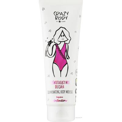 HiSkin Crazy Illuminating Body Mousse Marshmallow - Озаряващ мус за тяло с аромат на Блатни бонбони (548100)