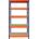 WORKEE Метален стелаж WORKEE 183x45x90 см, 5 MDF рафта х 200 кг (141652)