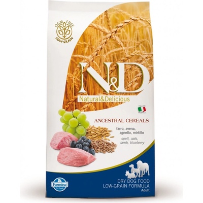 N&D Ancestral Grain Dog Adult Mini Lamb & Blueberry 2,5 kg