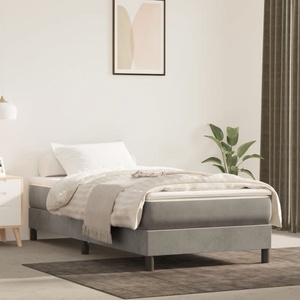 vidaXL Матрак с покет пружини 100 x 210 x 20 см Светлосиво (4016570)