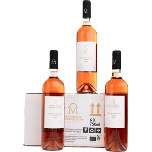 Holy Great Monastery of Vatopedi Био Вино розе Гренаш Руж и Сира р. 2023 - Multipack