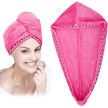 Jenifer BQ022 turban na mokré vlasy z mikrovlákna 62x20 cm ružová