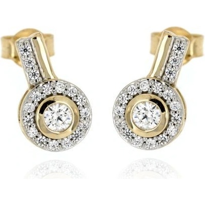 Zlatnictví U Kostela zlaté náušnice s drobnými zirkony 871