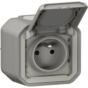 Legrand - Външна розетка PLEXO 250V IP55 сива (LR0099)