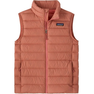 Patagonia Down Sweater detská vesta svetlo ružová