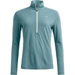 Ortovox Дамско мериносово термобельо Ortovox Women's 185 Rock'N'Wool Zip Neck Merino base layer - Icy Shore - размер XS (115-2706-0311)