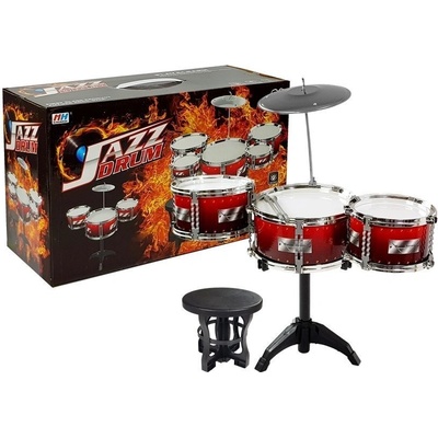 LEAN Toys Drum Set Červená