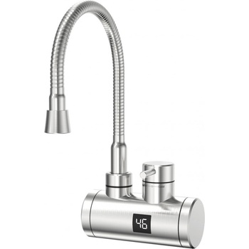 Elite Нагревател за вода elite ehsd-2585, Метал, Въртене на 360, Цифров дисплей, ipx4, Сребрист (ehsd-2585)