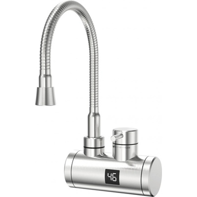 Elite Нагревател за вода elite ehsd-2585, Метал, Въртене на 360, Цифров дисплей, ipx4, Сребрист (ehsd-2585)