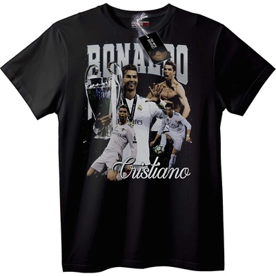 NOONEBRAND Тениска Cristiano Ronaldo Спорт - 2XL, White