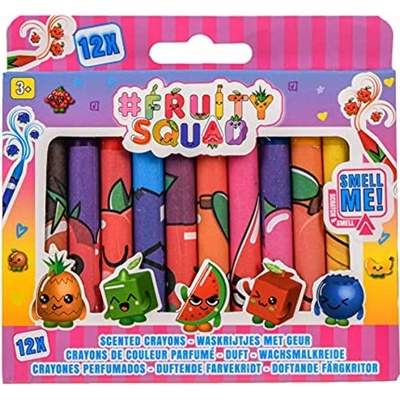 Canenco Voskovky barevné s ovocnou vůní Fruity Squad sada 12ks