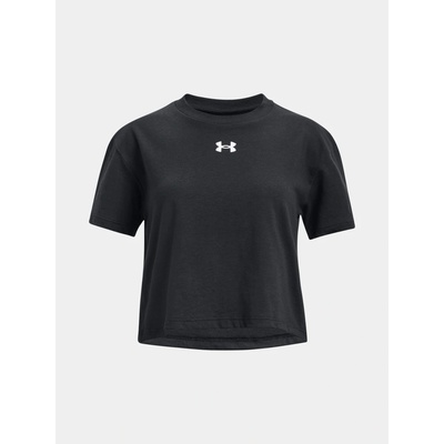 Under Armour UA CROP SPORTSTYLE LOGO SS blk