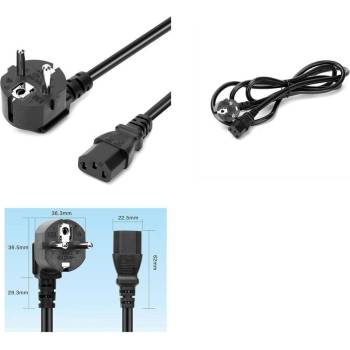 FSP Estillo Захранващ кабел, 0.75мм2, VDE тест, 1.8м, черен, булк (EST-POWER-CABLE)