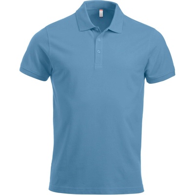 Clique polokošile Classic Lincoln S/S těžká bavlna krátký rukáv pánská COT67824403700-light blue