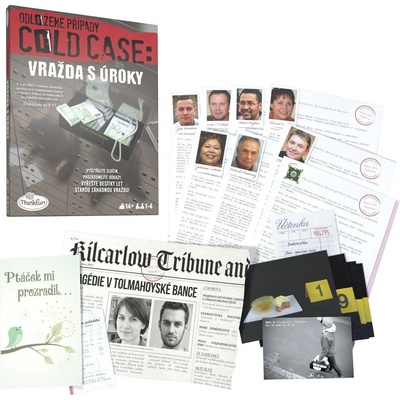 ThinkFun Odložené případy: Vražda s úroky