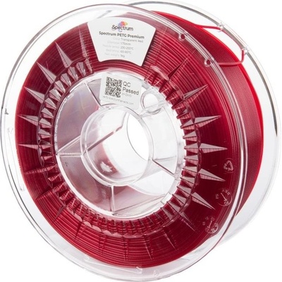 Spectrum 3D Premium PET-G, 1,75mm, 1kg, 80050, transparent red