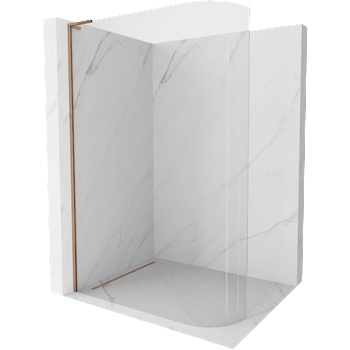 Mexen Kioto-R L овална душ кабина Walk-in 120 x 200 cm, прозрачна, розово злато - 800-120-103-60-06 (800-120-103-60-06)