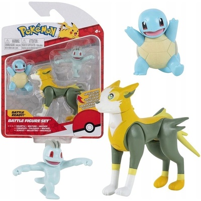 Jazwares Pokémon Squirtle Boltund a Machop