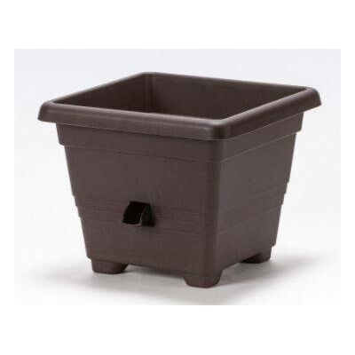 Samozavlažovací květináč Plastia BERGAMOT 35 čokoládový