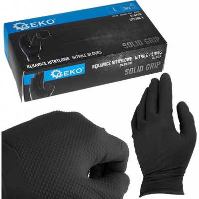 Geko SOLID GRIP čierne 50 ks