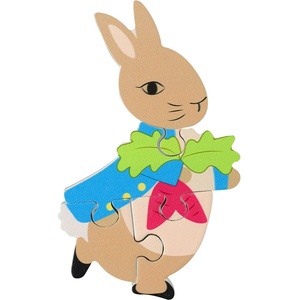 Orange Tree Toys Детски дървен пъзел Orange Tree Toys от 4 части - Зайчето Питър (OTT06708) - baby