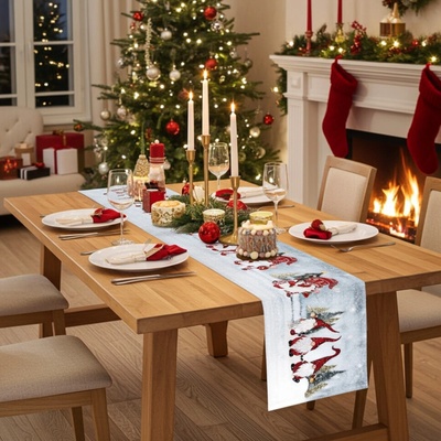 Mondo Vánoční Gobelínový běhoun Merry Christmas Chenille IT044 40x180cm