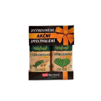 VitaHarmony Chlorella 500 mg 90 tablet + Spirulina 90 tbl
