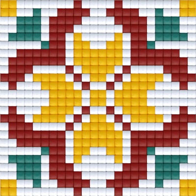 Bright Toys Мозайка с пиксели - Българска народна шевица, 24x24 пиксела - Мотив 38 (BE24038)