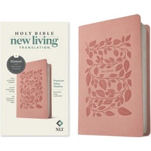 NLT Premium Value Thinline Bible, Filament-Enabled Edition Leatherlike, Dusty Pink Vines