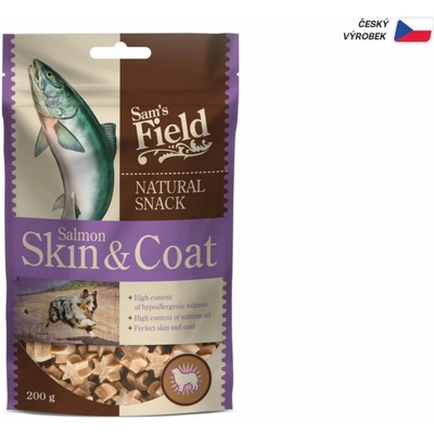 Sam's Field Natural Snack Salmon Skin & Coat 200 g
