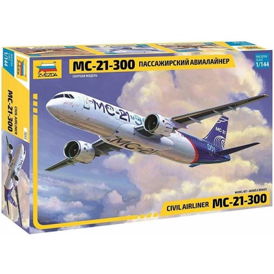 Zvezda Model Kit letadlo 7033Civil Airliner MC 21 300 1:144
