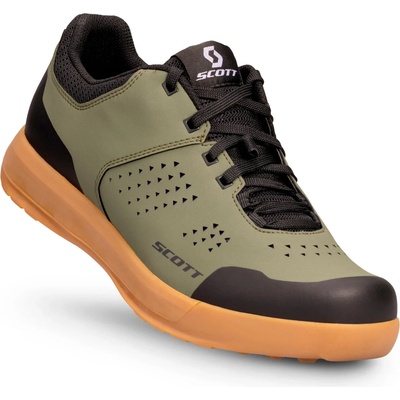 SCOTT Мъжки обувки за планинско колоездене Scott MTB Shr-Alp Flat Lace Cycling shoes - Moss Green / Black - размер 47 (EU) (036-0900-0118)