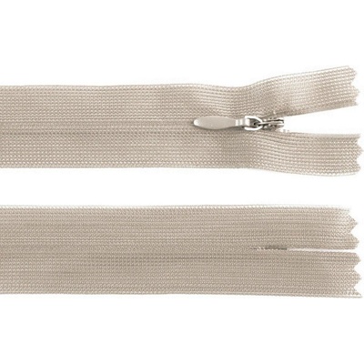 Stoklasa Spirálový zip skrytý No 3 délka 30 cm dederon Balení: 1 ks, Varianta: 292 šedobéžová 292 šedobéžová