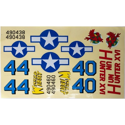 Hangar 9 P-47 Thunderbolt 1.5m: Samolepky