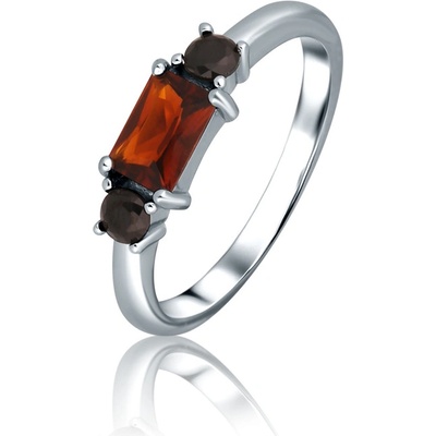 JVD Dámský stříbrný prsten s granátem SVLR1065XH2BC