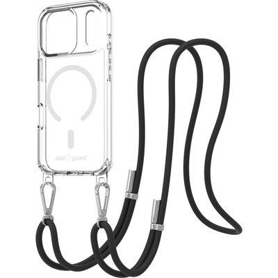 AlzaGuard Luxe Detach Lanyard Case Compatible with MagSafe iPhone 17 černý AGD PCLM478Bv2 – Zboží Živě