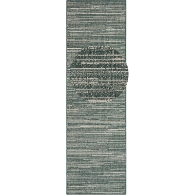 Elle Decoration Зелен външен килим с протектор 250x80 cm Gemini - Elle Decoration (105547-80x250)