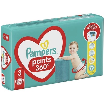 Pampers Pants Размер 3, гащички, JP, 62бр