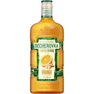 Becherovka Orange 20% 0,5 l (čistá fľaša)