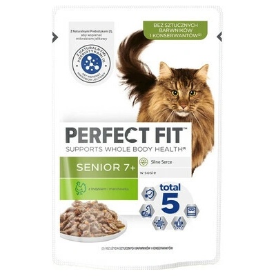 Perfect Fit Senior 7+ s krůtou a mrkví v omáčce 85 g