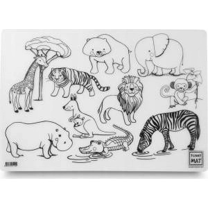 strigo Transparent Mat Wild Animals Funny Mat