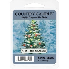 Vosk vůně Country Candle Tis the Season vosk do aromalampy 64 g