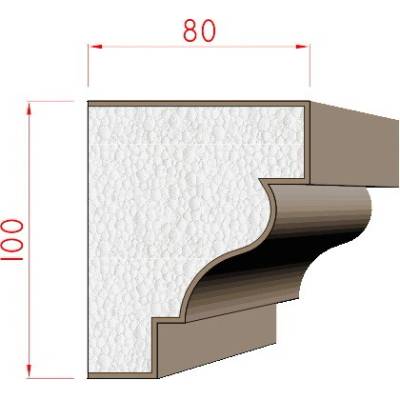 Dekora-Stuck Parapet 100x80mm 312040