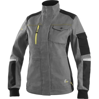 CXS Canis Dámska montérková blúza STRETCH Šedá čierna